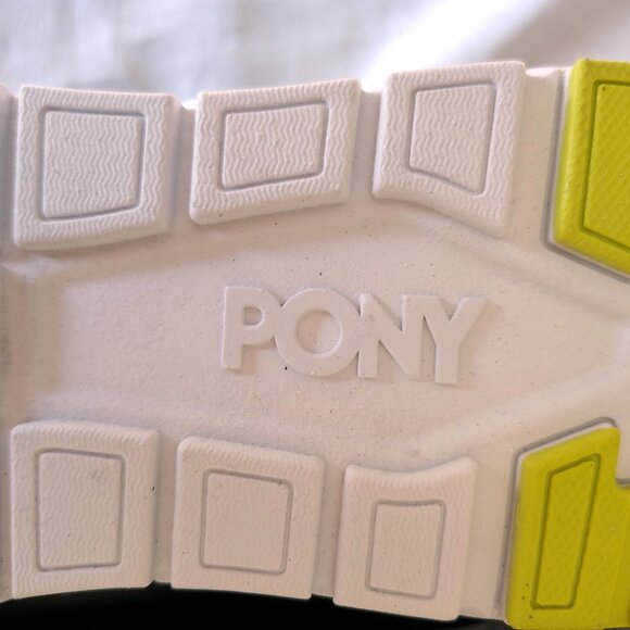 New Mens Pony Color Navy/Lime Size 12 Stretch Lacing Sneakers - Picture 4 of 8